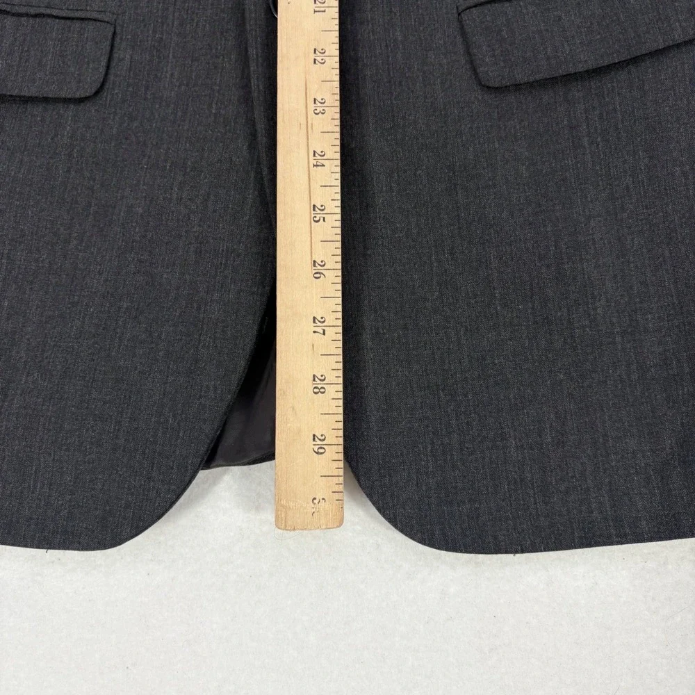 Banana Republic Blazer 40R Charcoal‎ Gray Tailored Slim Fit Wool Wedding Office